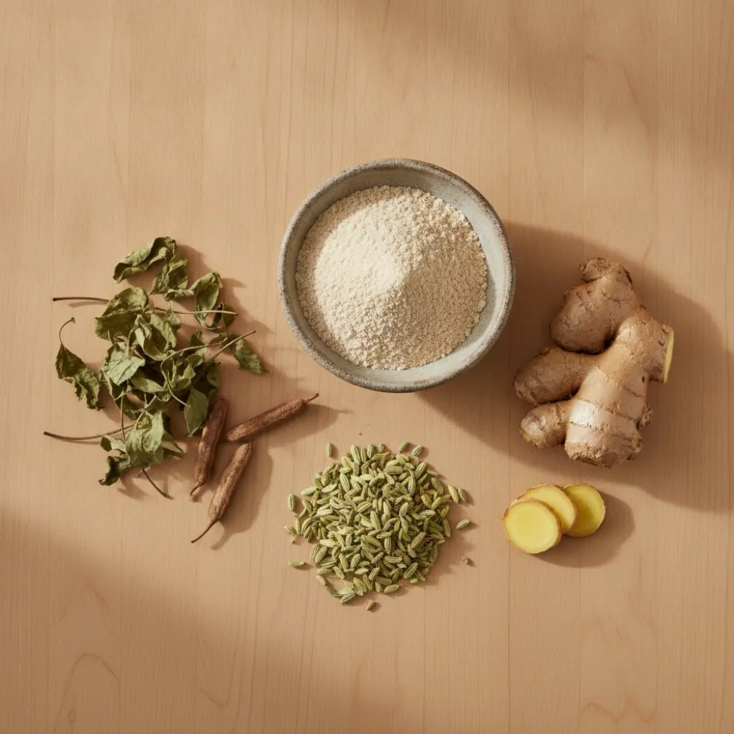 The ingredients in Colon Ultra Cleanse: senna leaves and pods, psyllium husk fiber, fennel and ginger