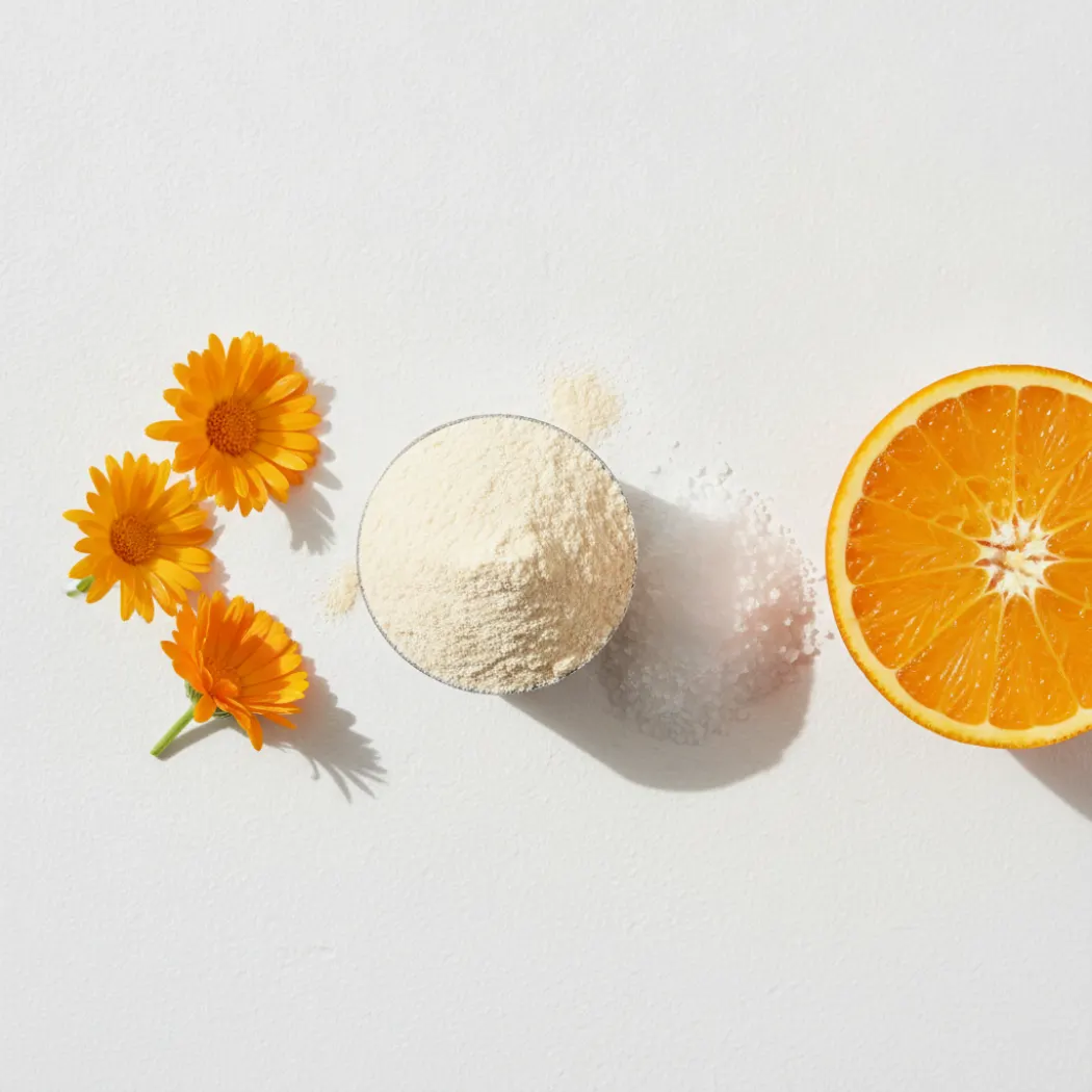Happy Mammoth Complete Gut Repair ingredients: collagen powder, calendula and vitamin C